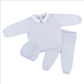 Pique Collar Diamond Knit 2-Piece with Hat
