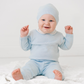 Pique Collar Diamond Knit 2-Piece with Hat