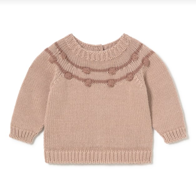 Sue Knit Chickpea Sweater, Candy Bloom