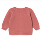 Salma Knit Lace Cardigan, Berry