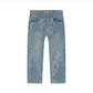 Relaxed Fit Denim Pants, Light Blue