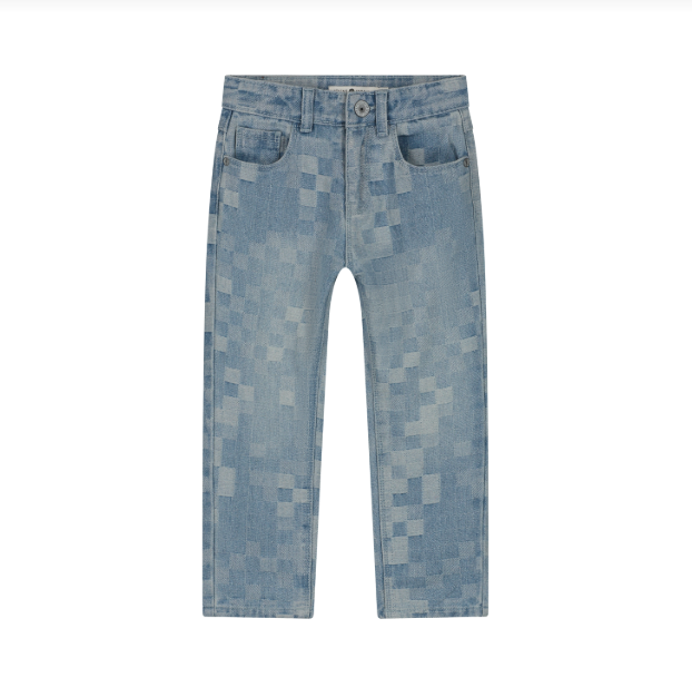 Relaxed Fit Denim Pants, Light Blue