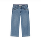 Wide Leg Denim Pants, Light Blue
