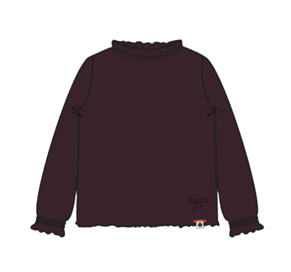 L/S T-Shirt, Wine Red