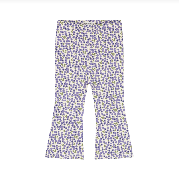 Baby Flared Pants, Blueberries on Cream