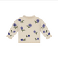 Baby Pullover, Flowers on Cream
