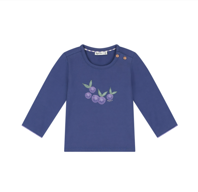 Baby L/S Shirt, Blueberries on River