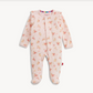 Velour Footie, Floral