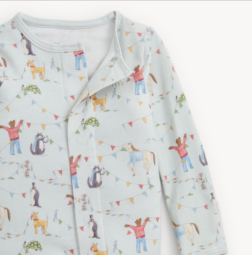 Organic Cotton Footie, Festival Friends