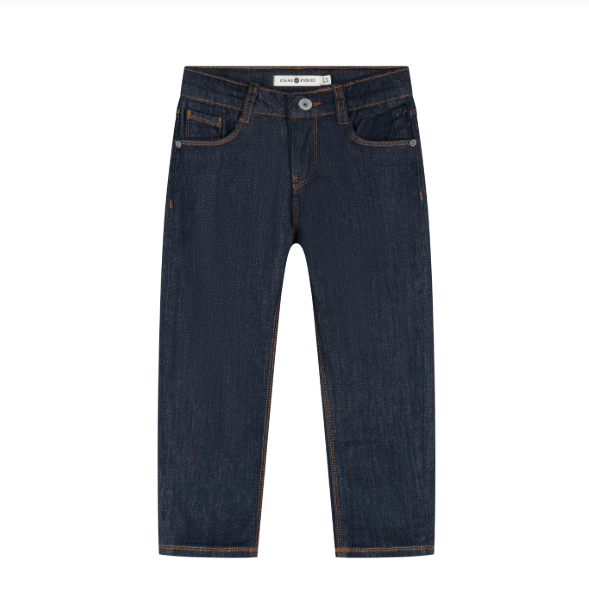Relaxed Fit Denim Pants, Dark Blue