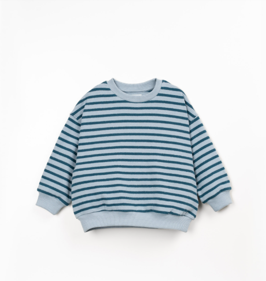 Striped Jersey Sweater, Cyanotype