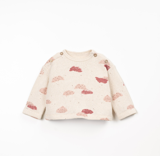 Jersey Sweater, Pink Clouds