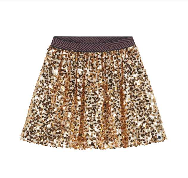 Skirt, Gold Sequin