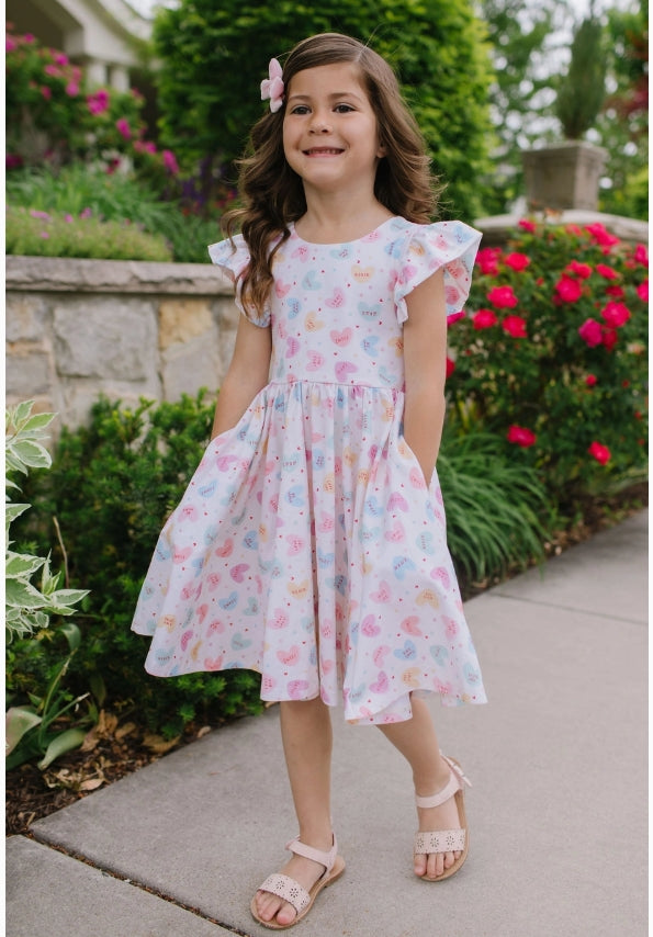 Olivia Dress in Candy Hearts