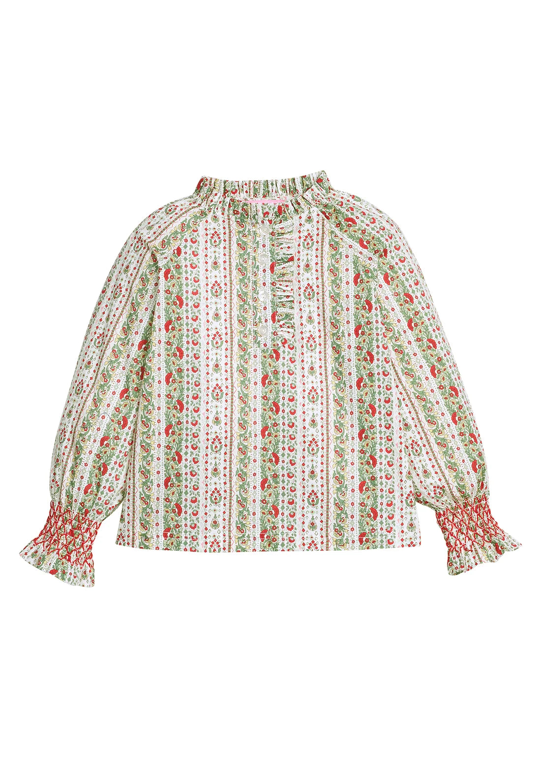 Shannon Top, St. Moritz Floral Stripe