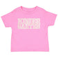 Kindergarten Sequin Patch S/S T-Shirt, Raspberry