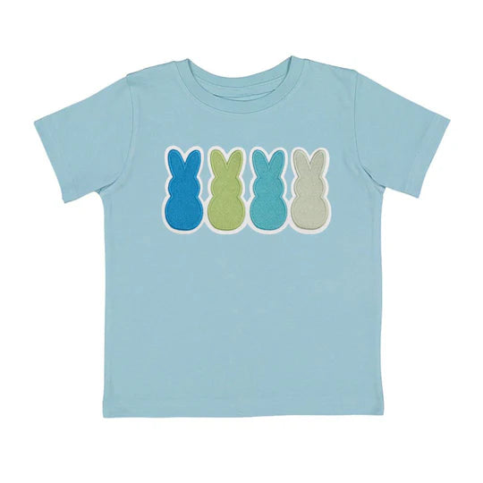 Peeps Emb. Patch Easter S/S Shirt, Cool Blue