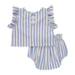 Abigail Two-Piece Set, Blue Stripe