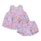 Jaipur Two-Piece Set, Lavender Watercolor Bows
