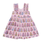 Via Dress, Small Pink Flowerette