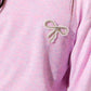 Super Soft Pearl Bow Set - Lavender