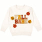 Fall Babe Fun Patch Sweatshirt, Natural