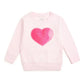 Heart Sequin Patch Sweatshirt