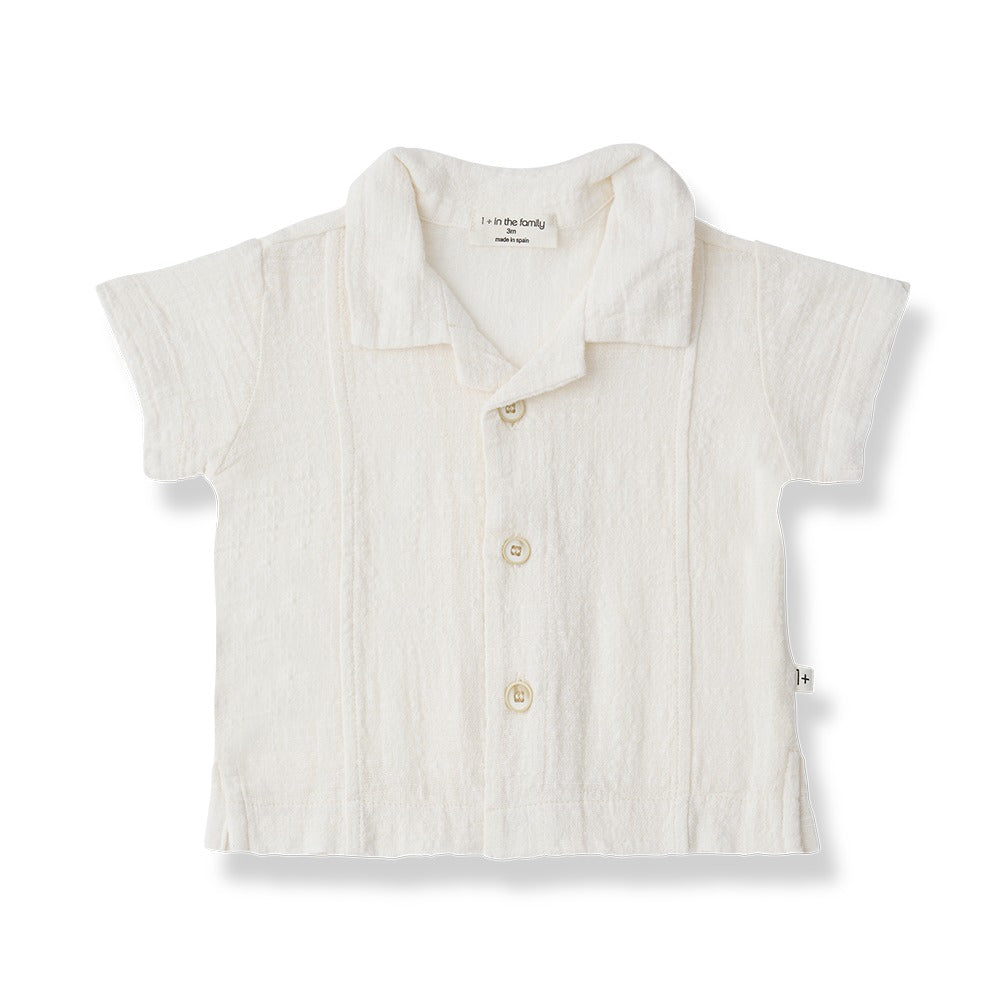 TIMARIU S/S Shirt, Off-White