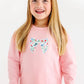 Puff Sleeve Cassidy Comfy Crewneck, Sandpearl Pink
