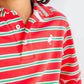 L/S Prim and Proper Polo and Onesie, Red/Green Stripe