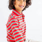 L/S Prim and Proper Polo and Onesie, Red/Green Stripe