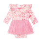 Coquette Bow L/S Tutu Bodysuit Dress