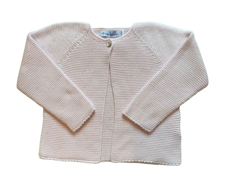Single Button Cardigan, Light Pink