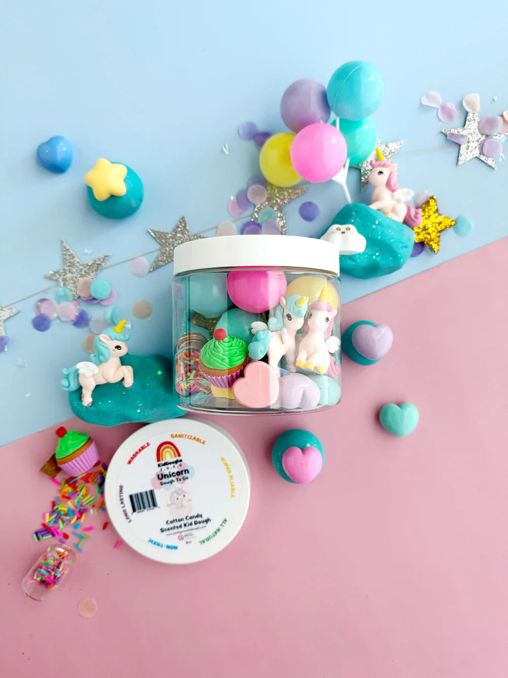 KidDough-To-Go, Unicorn Party (Cotton Candy)