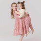 Peachy Dress, Pink Tiny Roses