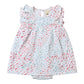 Jenn Dress, Coral/Aqua Fish