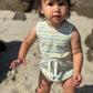 Maisie Bubble, Blue Multi Stripe