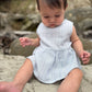 Onesie Dress, Blue Stripe
