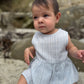Onesie Dress, Blue Stripe