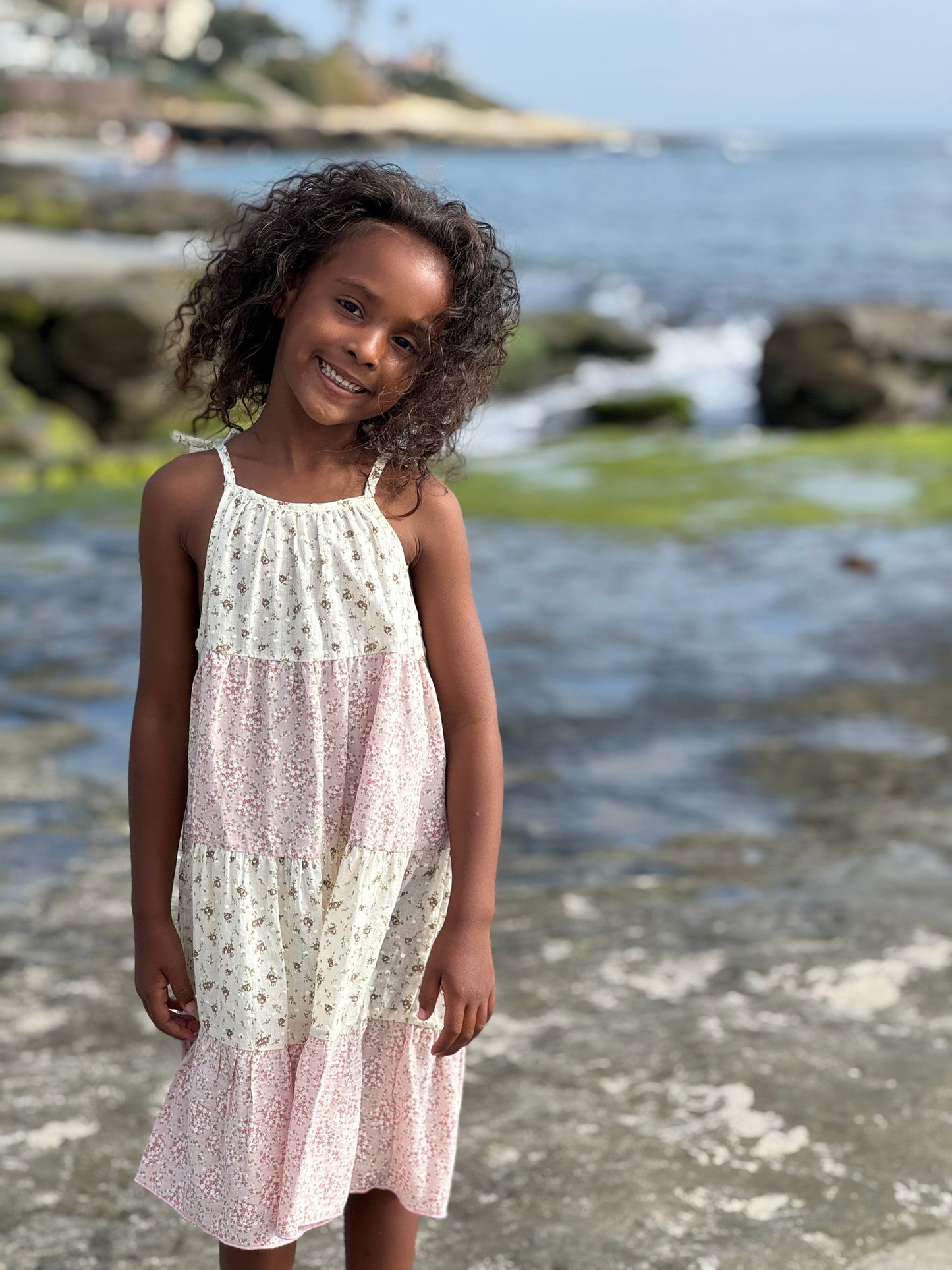 Kit Dress, Pink Mixed Floral