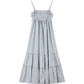 Nancy Dress, Blue Stripe