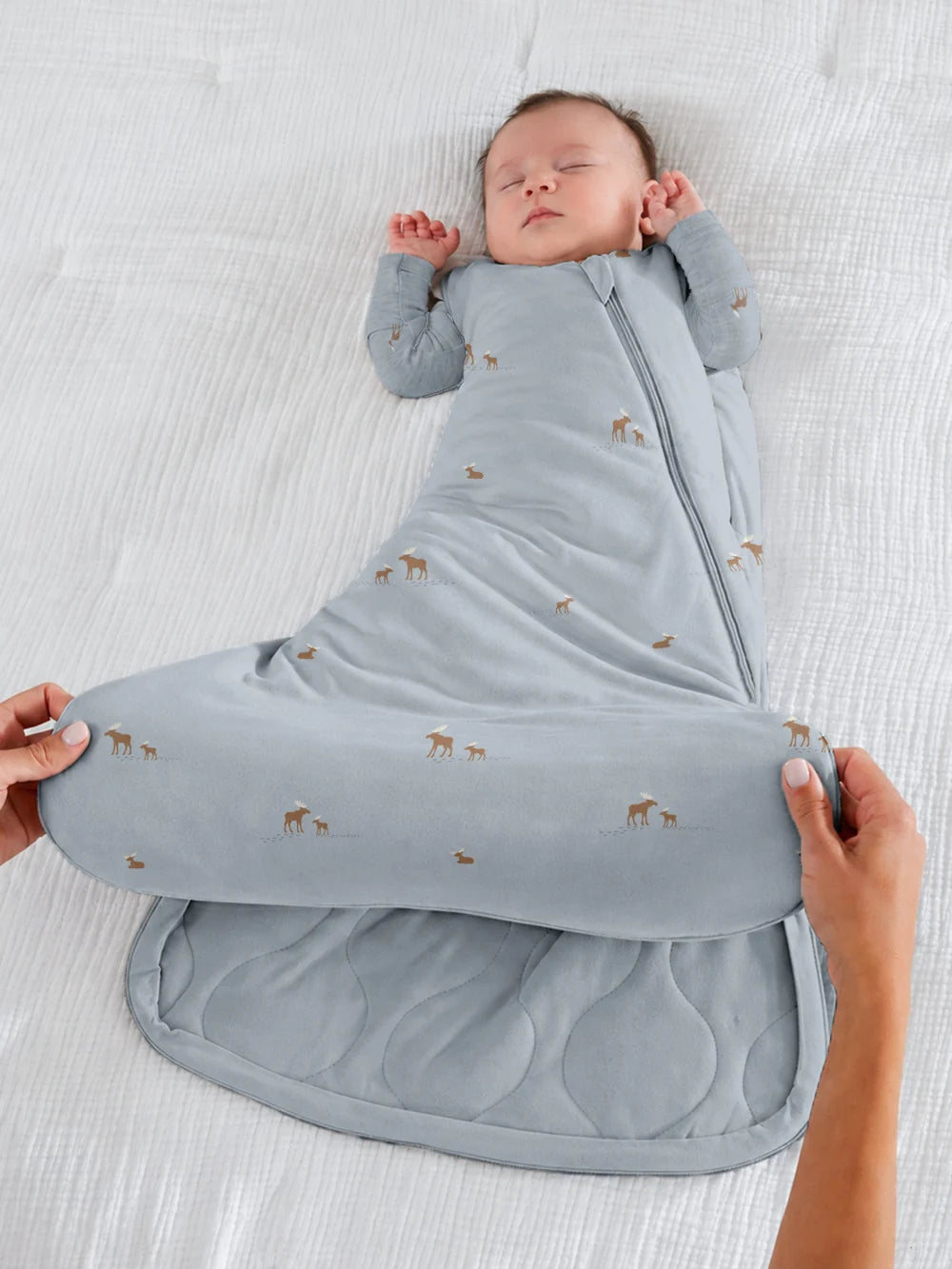 Swaddle Sleep Sack, Moose, 1.0 Tog