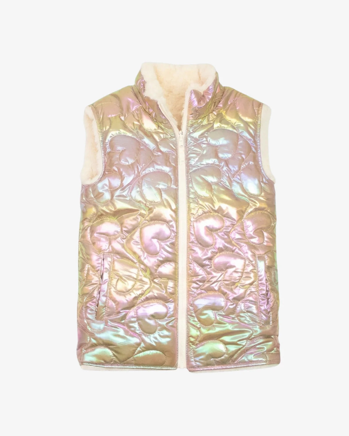 Reversible Vest, Rose Gold