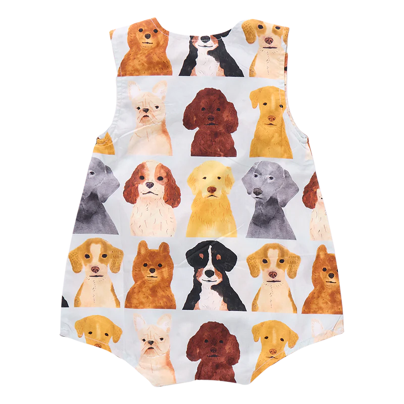 Noah Jumper, Light Blue Watercolor Dogs