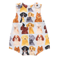 Noah Jumper, Light Blue Watercolor Dogs