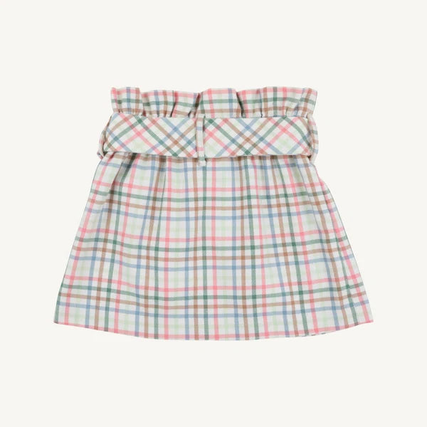 Beasley Bow Skirt, Woven Yarn Manalapan Plaid