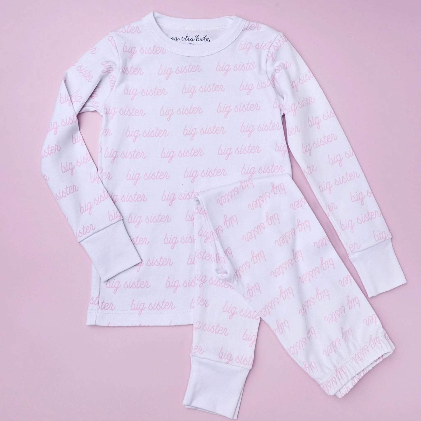 Big Sister L/S Pajamas, Pink