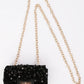Sequin purse: Black
