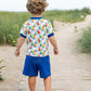 Sailboat Print T-Shirt w/Shorts