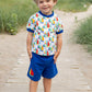 Sailboat Print T-Shirt w/Shorts